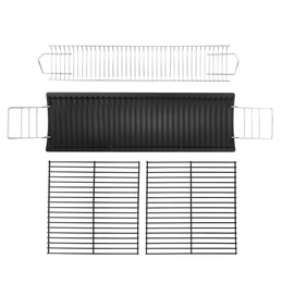 Grill węglowy, ogrodowy z pokrywą, termometrem, duży ruszt grillowy