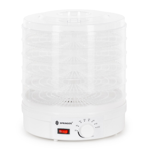 Suszarka do żywności, spożywcza do grzybów, ziół 5‑poziomowa 15 L 350 W z regulacją temperatury