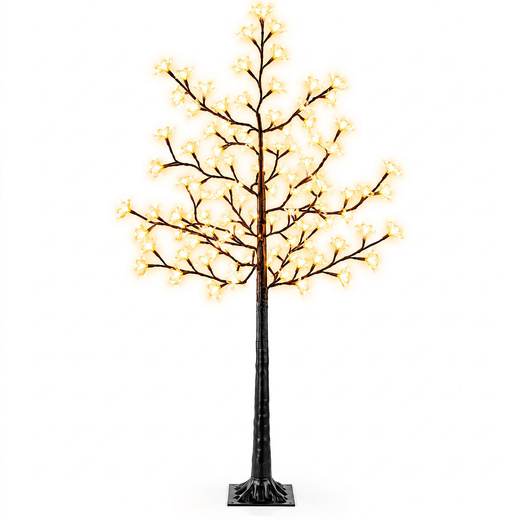 Świecące drzewko 180 cm 128 Led ozdobne drzewko świąteczne dekoracja świetlna biały ciepły