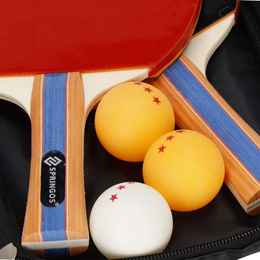 Paletki do ping ponga zestaw z 3 piłeczkami i pokrowcem komplet tenis stołowy