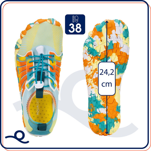 Buty do wody damskie rozm. 38 szybkoschnące buty na plażę, do pływania multikolor