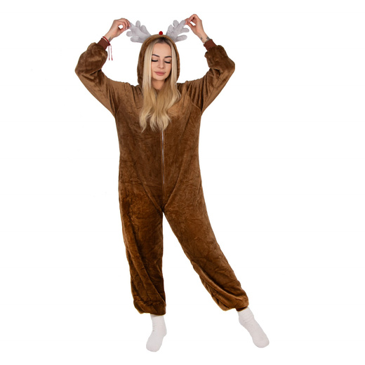 Piżama kigurumi renifer kombinezon jednoczęściowy damski rozmiar S