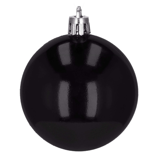 Bombki choinkowe 20 szt. ozdoby świąteczne zestaw 6cm czarny