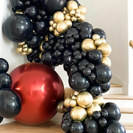 Balony na urodziny 100 szt. dekoracje złoty/czarny