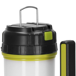 Latarka wielofunkcyjna, turystyczna, biwakowa LED 6 trybów świecienia, z funkcją powerbank