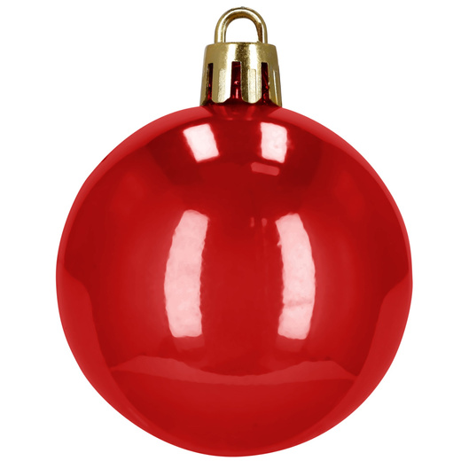 Bombki choinkowe 100 szt. zestaw dekoracji świątecznych nietłukące, czerwone