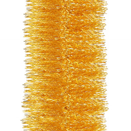 Łańcuch na choinkę 6m złoty girlanda choinkowa, średnica 10cm