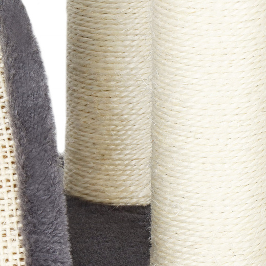 Drapak dla kota sizal 3-poziomowy słupek z zabawką 67 cm