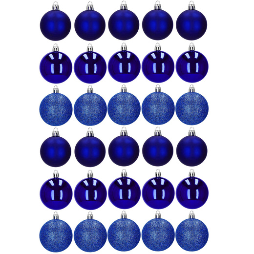 Bombki choinkowe na choinkę zestaw 30 szt.