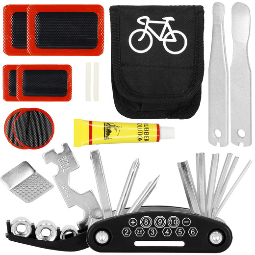Zestaw do naprawy opon rowerowych 14 szt. zestaw naprawczy multitool