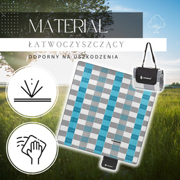Koc piknikowy plażowy 200x200 springos mata biwak