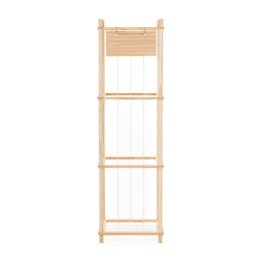 Organizer na zabawki 136 cm pionowy regał na pluszaki, pojemnik drewniany