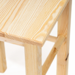Taboret drewniany, krzesło kuchenne 43,5 cm wielofunkcyjny stołek