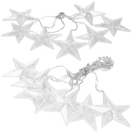 Kurtyna świetlna 70 Led gwiazdki lampki choinkowe wewnętrzne sople ciepły biały