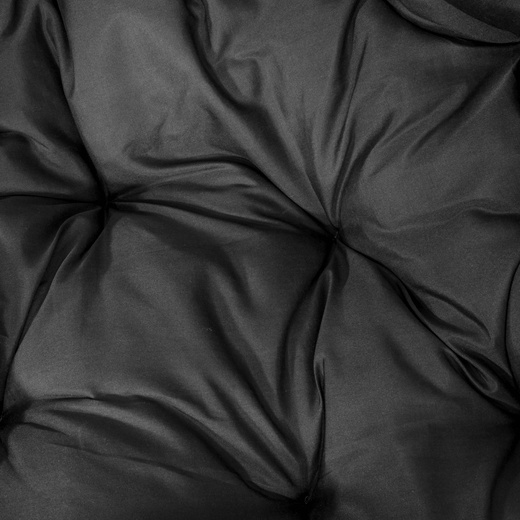 Kokon ogrodowy rattanowy z poduszkami fotel wiszący bujak huśtawka na metalowym stelażu szara