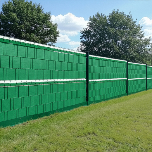 Taśma ogrodzeniowa 19 cm x 50 m osłona na ogrodzenie panelowe + klipsy 20 szt. ciemnozielona
