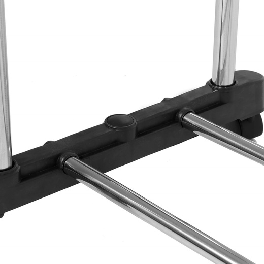 Wieszak na ubrania 85-160 cm na kółkach, mobilny stojak teleskopowy aluminiowy