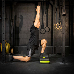 Step do ćwiczeń fitness 2-stopnie, schodek treningowy do aerobiku