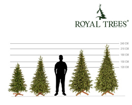 Choinka sztuczna 210 cm świerk himalajski jak żywy PE Royal Trees premium drzewko świąteczne