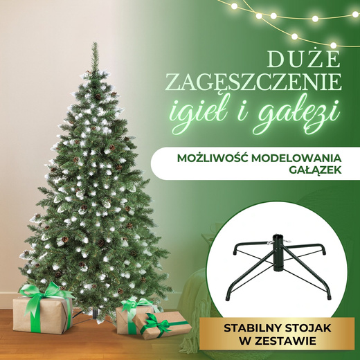 Choinka sztuczna premium 180 cm sosna diamentowa drzewko bożonarodzeniowe