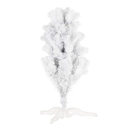 Choinka sztuczna jodła 220 cm nowoczesna drzewko świąteczne ze stojakiem, białe