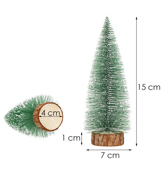 Choinka dekoracyjna sztuczne drzewko ozdoba świąteczna 15 cm