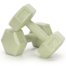 Ciężarki 2x1,5kg hexagonalne do ćwiczeń fitness hantle zestaw 2 szt. zielone
