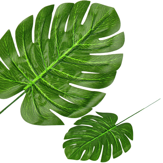 Sztuczna monstera liście 6 szt. dekoracja roślinna zielona