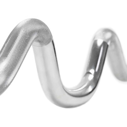 Gryf mocno łamany 120 cm sztanga ze stali chromowanej 2 zaciski 25 mm