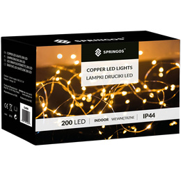 Girlanda led sztuczne liście ruskus dekoracja świetlna