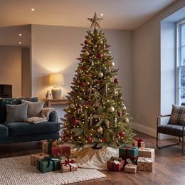 Choinka sztuczna 220 cm Premium Royal Trees świerk kaukaski z drewnianym stojakiem