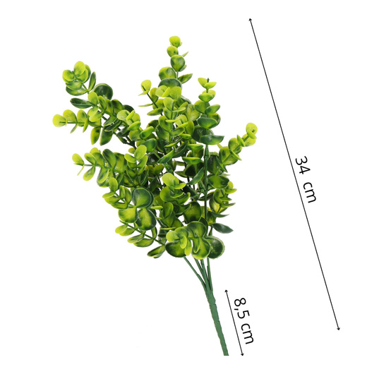 Sztuczne liście bukszpan 34 cm do bukietu 5 gałązek zielona wielkanoc