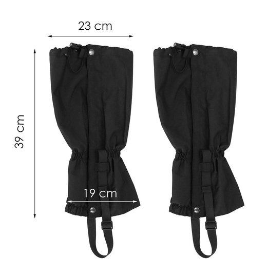 Ochraniacze na buty wodoodporne stuptuty trekkingowe czarne