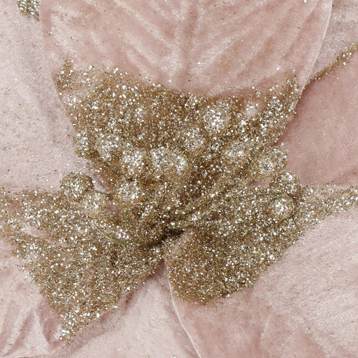 Sztuczna gwiazda betlejemska gałązka poinsecja kwiat różowy