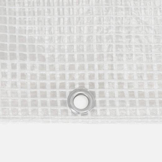 Plandeka 4x4m 100g/m2 gruba płachta ochronna biała, transparentna