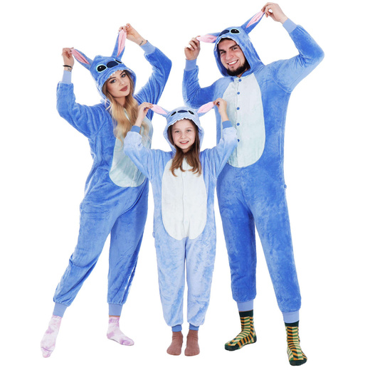 Piżama kigurumi Stitch kombinezon jednoczęściowy dziecięcy rozmiar 120-130 cm