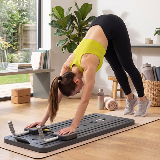 Reformer do pilatesu, wielofunkcyjna deska do ćwiczeń, treningu, składana