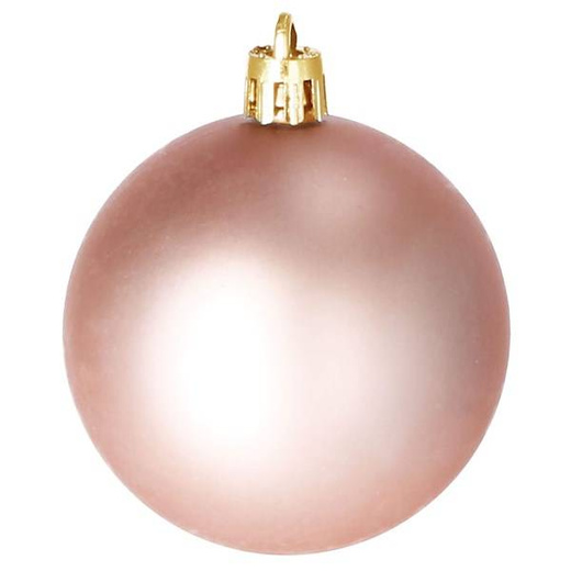 Bombki choinkowe 51 szt. ozdoby świąteczne zestaw rose gold 