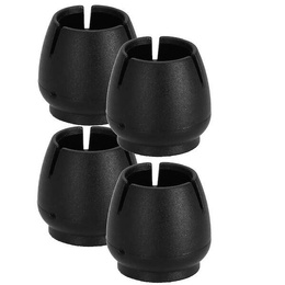 Nakładki na nogi krzesła silikonowe 4 szt. czarne ochraniacze na meble 12-16 mm