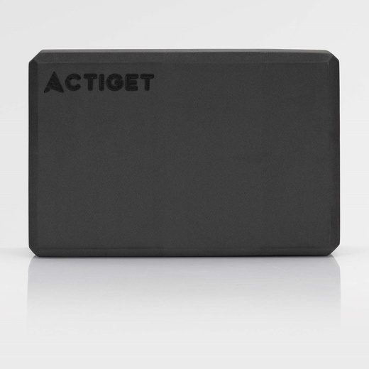 Kostka do jogi piankowa EVA 23x15x7,5 cm klocek blok do ćwiczeń pilates stretching czarny