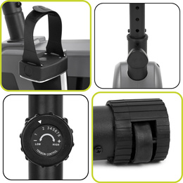 Rower stacjonarny, magnetyczny 8 poziomów oporu, rowerek treningowy z czujnikiem tętna