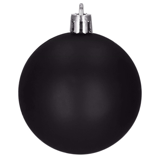 Bombki choinkowe 20 szt. ozdoby świąteczne zestaw 6cm czarny