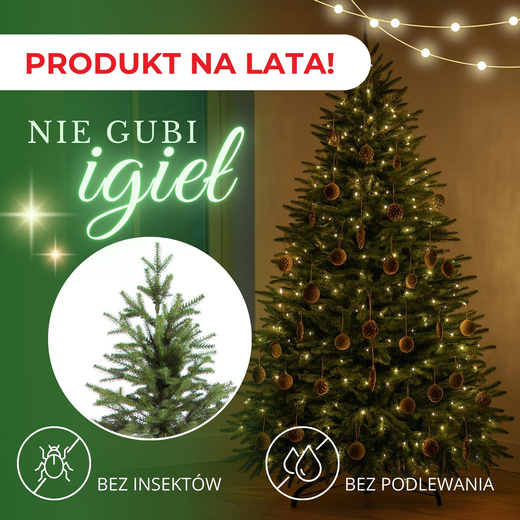 Choinka sztuczna 120 cm premium świerk PE