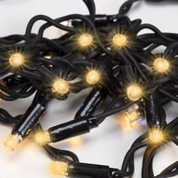 Kurtyna świetlna PRO 50 LED sople 2,5m IP65 lampki zewnętrzne ciepły biały + zimny biały flash, pilot z funkcją timer