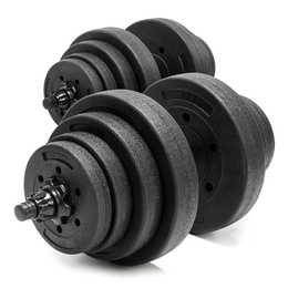 Hantle 2x20 kg do ćwiczeń regulowane 40 kg zestaw obciążeń gryf do treningu siłowego