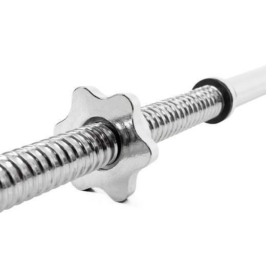 Gryf prosty olimpijski 180 cm sztanga ze stali chromowanej zaciski 25 mm