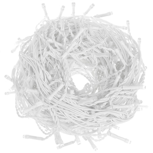 Kurtyna świetlna 500 led girlanda, lampki wewnętrzno-zewnętrzne sople niebieski z zimnym białym flash