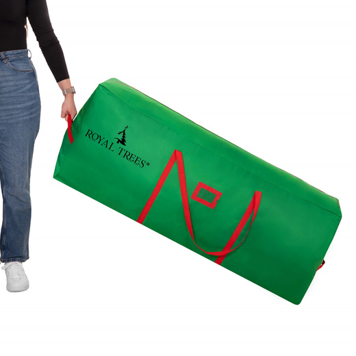 Pokrowiec na choinkę torba do przechowywania 125x50x40 cm futerał z uchwytami zielony
