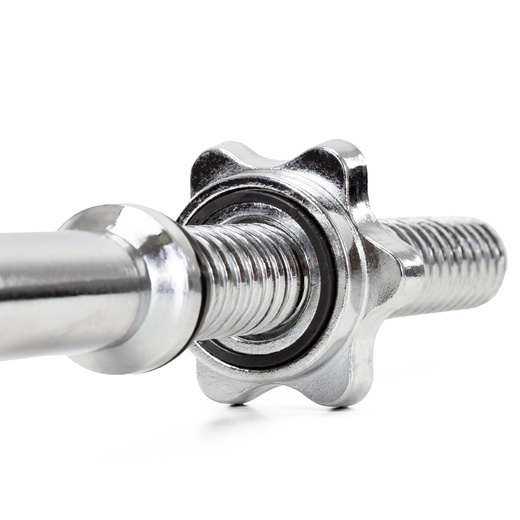 Gryf mocno łamany 120 cm sztanga ze stali chromowanej 2 zaciski 25 mm