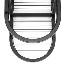 Kwietnik metalowy, stojący 79 cm regał na rośliny 5 poziomów, loft, czarny
